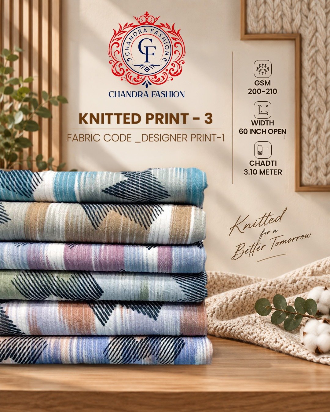 KNITTED PRINT FABRIC - 03